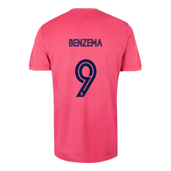 Camiseta Real Madrid 2ª Kit NO.9 Benzema 2020 2021 Rosa